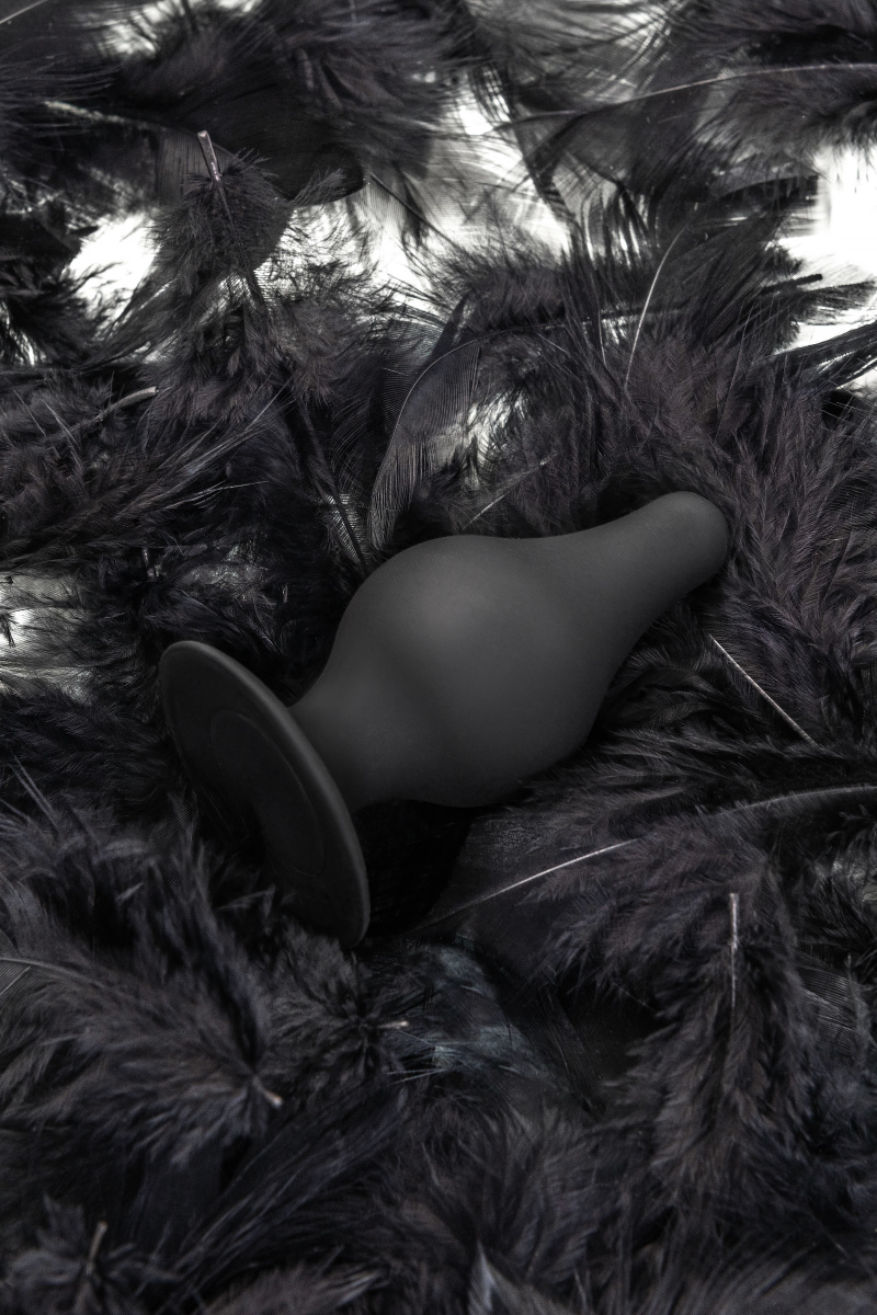 Анальная втулка Erotist Spade XS, сайлекспан, чёрный, 6,5 см в магазине ESEXTOYS