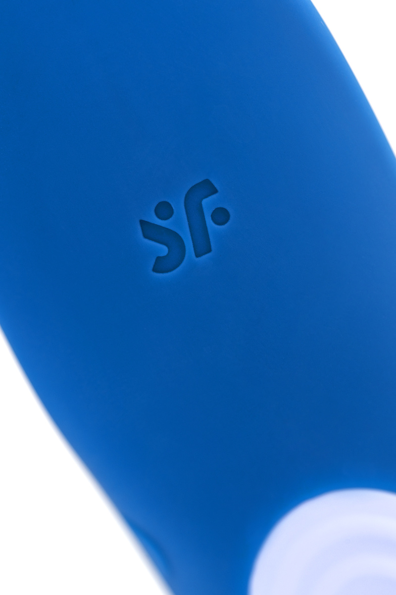 Многофункциональный стимулятор для пар Satisfyer Partner Whale, силикон, голубой, 17 см. в магазине ESEXTOYS