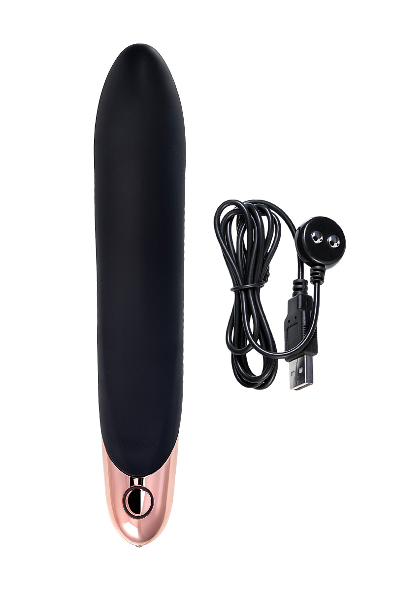Нереалистичный вибратор WANAME D-SPLASH WATERFALL, силикон, черный, 21,3 см в магазине ESEXTOYS