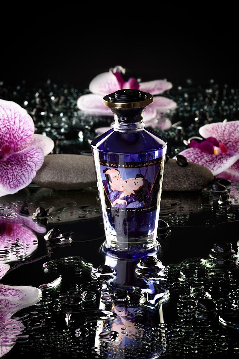 Масло для массажа Shunga Exotic Fruits, разогревающее, экзотические фрукты, 100 мл в магазине ESEXTOYS