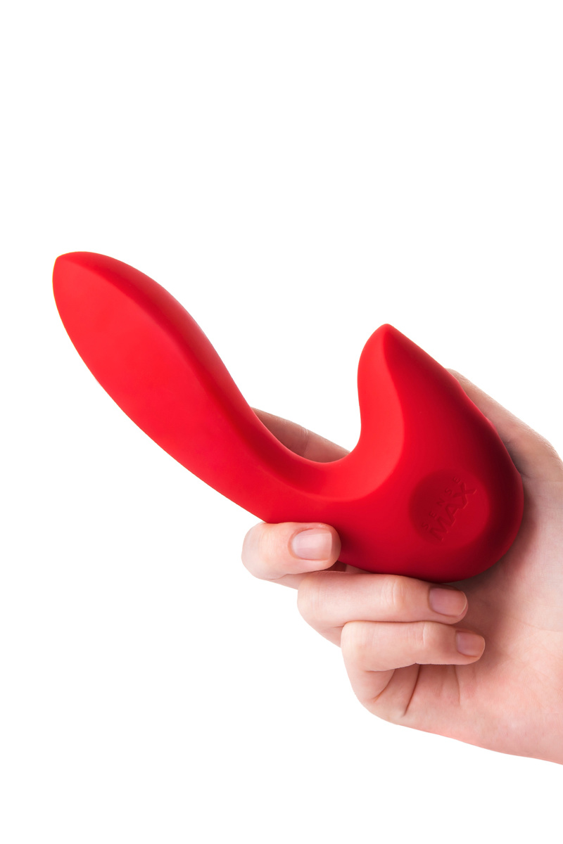 Нереалистичный вибратор Sense Max, силикон, красный, 16 см в магазине ESEXTOYS