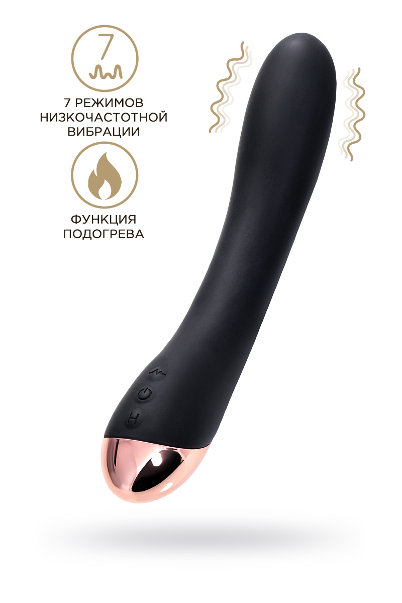 Нереалистичный вибратор WANAME D-SPLASH STREAM, силикон, черный, 21 см в магазине ESEXTOYS