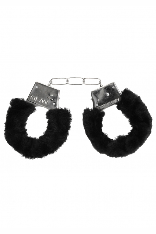 Металлические наручники с меховой обивкой Beginner's Handcuffs Furry в магазине ESEXTOYS