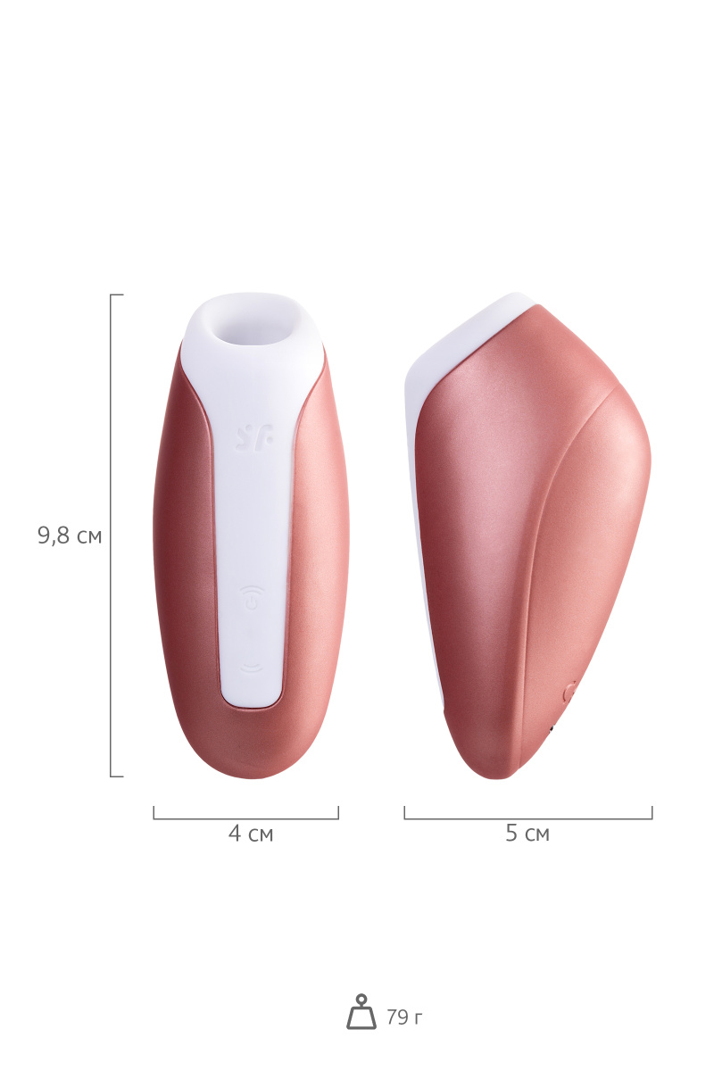 Вакуум-волновой бесконтактный стимулятор клитора Satisfyer Love Breeze, силикон, розовый, 9,5 см. в магазине ESEXTOYS