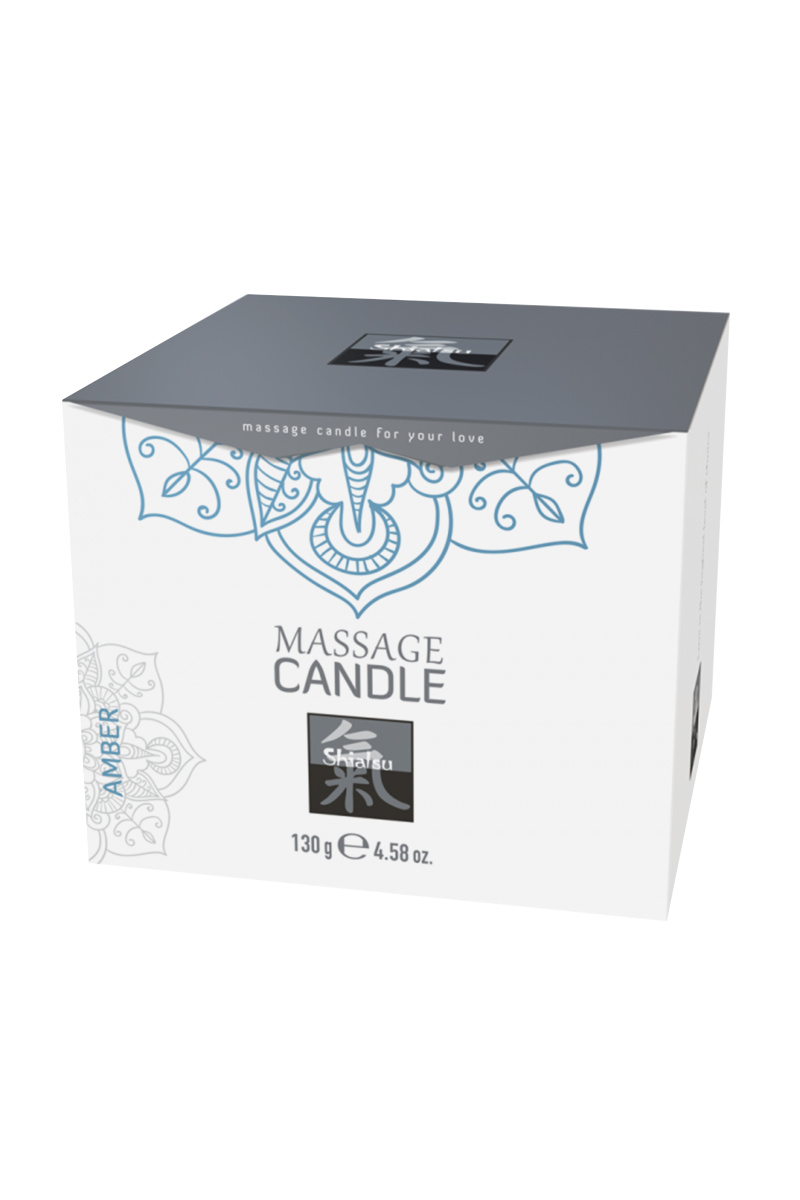 Массажная свеча HOT Shiatsu с ароматом Амбры, 130 мл в магазине ESEXTOYS
