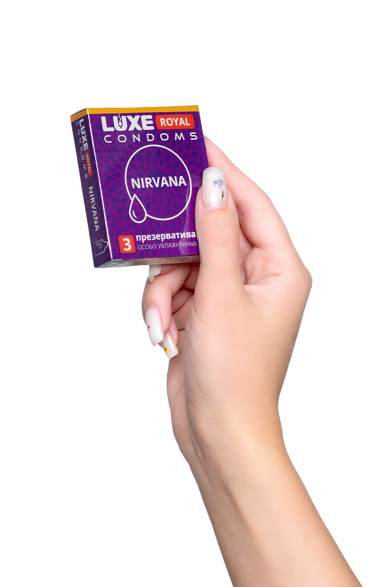 Презервативы Luxe, royal, nirvana, 18 см, 5,2 см, 3 шт. в магазине ESEXTOYS