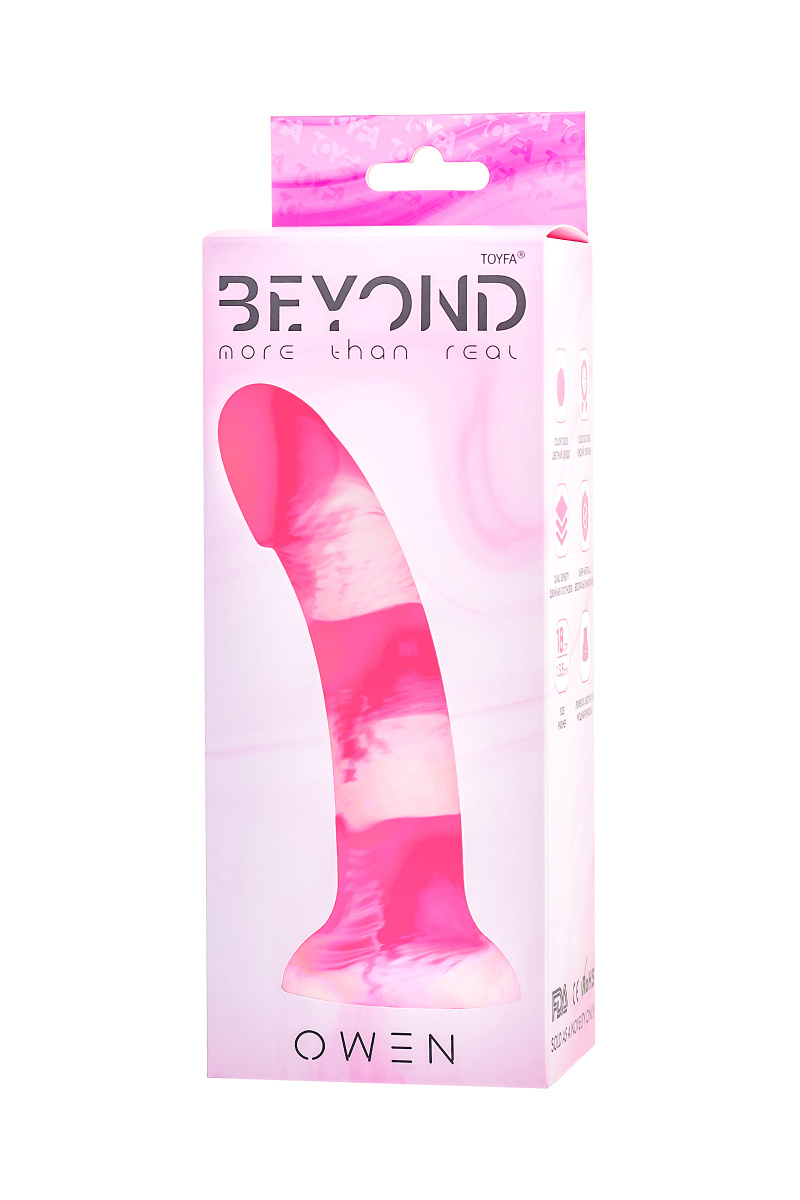Фаллоимитатор Beyond by Toyfa, Owen, силикон, розовый, 18 см в магазине ESEXTOYS