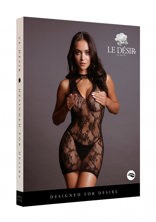 Миниплатье High Neck Lace Mini Dress - O/S в магазине ESEXTOYS