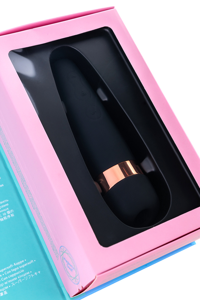Вакуум-волновой бесконтактный стимулятор клитора Satisfyer PRO 3 Vibration, силикон, черный, 14 см. в магазине ESEXTOYS