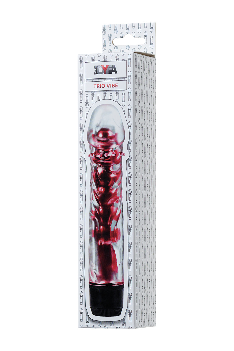 Вибратор TOYFA Trio Vibe, TPE, красный, 15,5см в магазине ESEXTOYS
