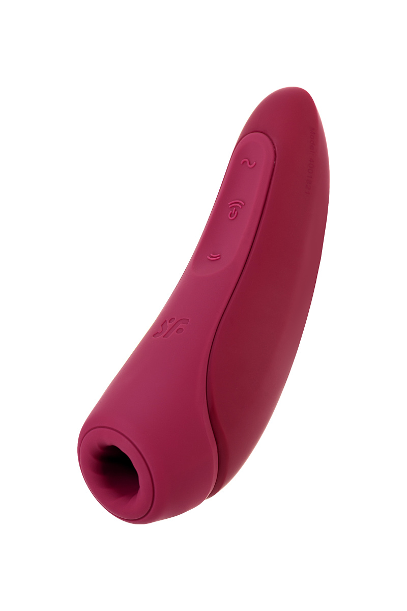 Вакуум-волновой бесконтактный стимулятор клитора Satisfyer Curvy 1+, силикон, красный, 14,3 см. в магазине ESEXTOYS