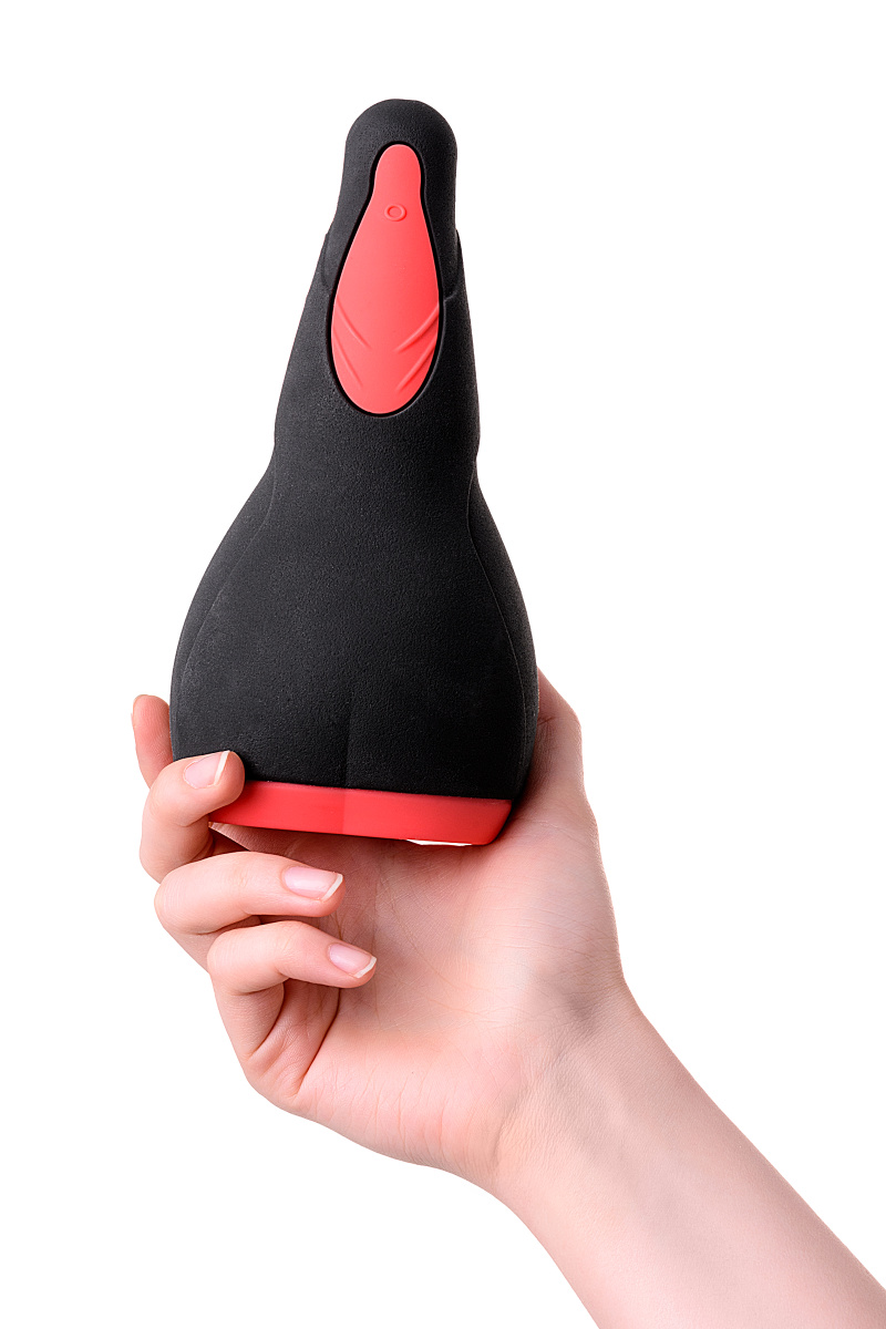 Перезаряжаемый мастурбатор Erotist Eruption, силикон, черный, 18,5 см. в магазине ESEXTOYS