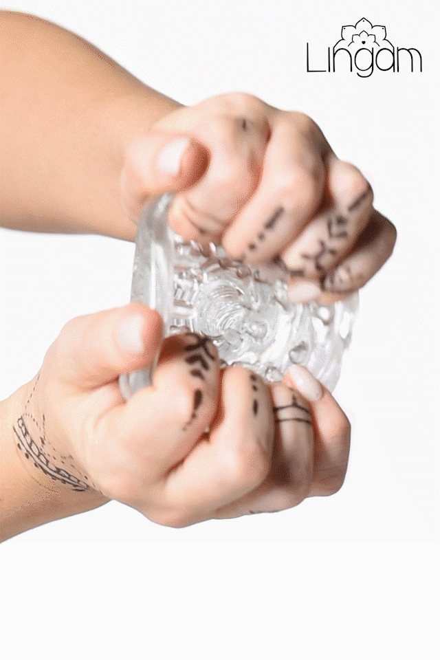 Мастурбатор нереалистичный Lingam by TOYFA  Savitri, TPE, прозрачный, 14 см в магазине ESEXTOYS