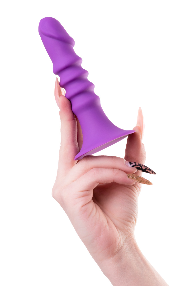 Анальный фаллоимитатор A-Toys Drilly, силикон, фиолетовый, 14 см в магазине ESEXTOYS