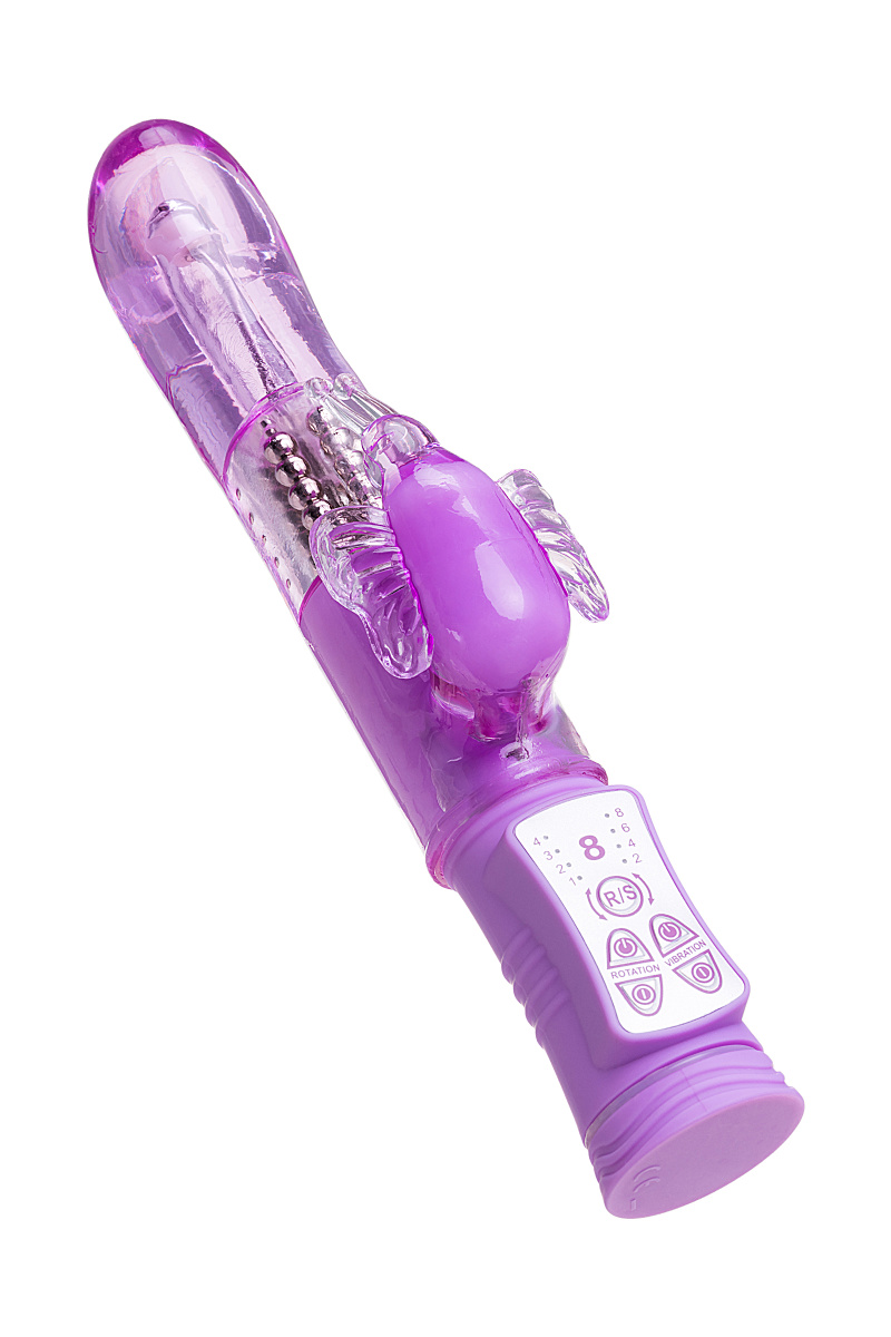 Вибратор с клиторальным стимулятором TOYFA A-Toys High-Tech fantasy, TPE, фиолетовый, 22,4 см в магазине ESEXTOYS
