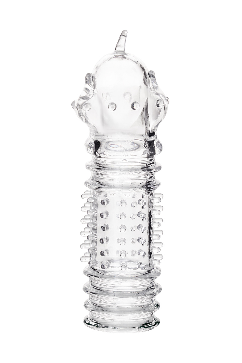 Насадка на пенис TOYFA A-Toys Baldi, TPR, прозрачный, 15,3 см в магазине ESEXTOYS