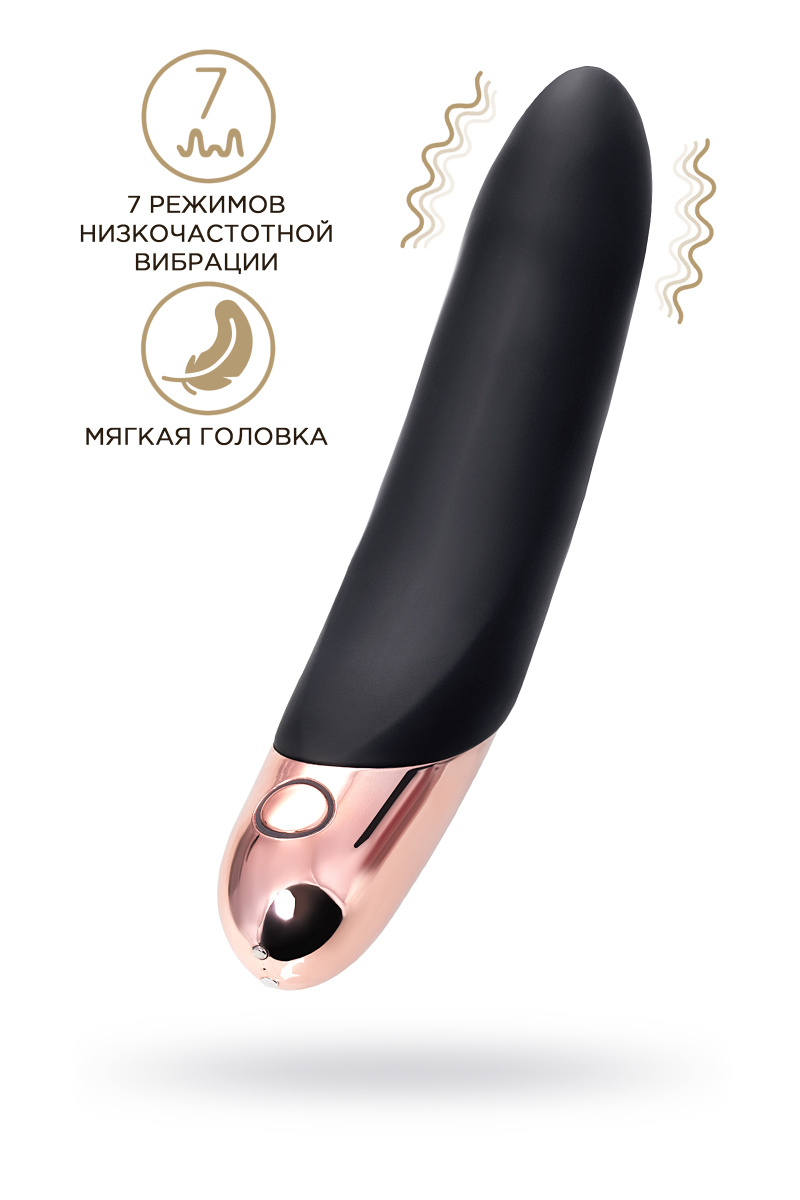 Нереалистичный вибратор WANAME D-SPLASH WATERFALL, силикон, черный, 21,3 см в магазине ESEXTOYS
