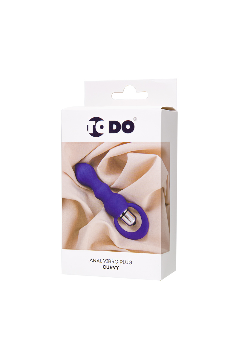 Анальная втулка ToDo by Toyfa Curvy, силикон, фиолетовая, 14 см, Ø 3,2 см в магазине ESEXTOYS