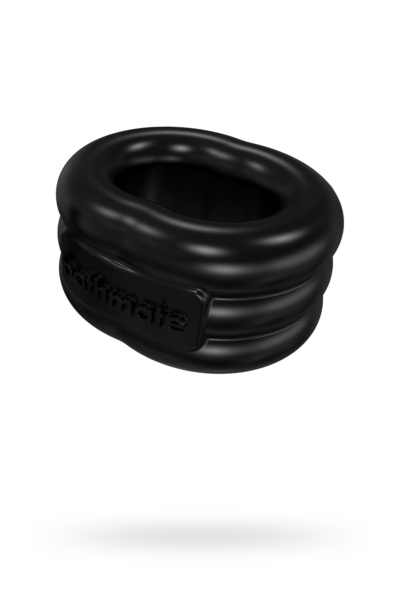 Виброкольцо на пенис Bathmate Stretch, elastomex, черный, Ø5 см в магазине ESEXTOYS