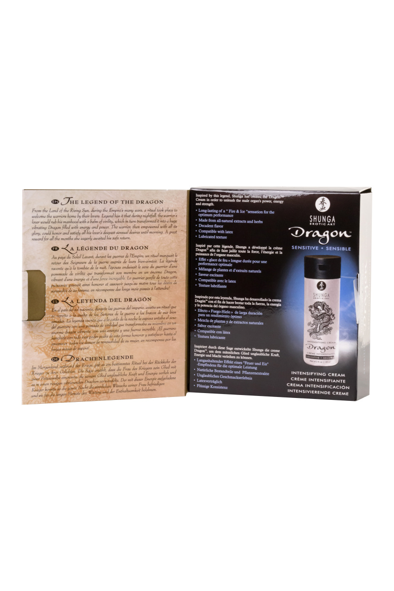 Усиливающий крем для пар Shunga Dragon Sensitive, эффект «ледяного огня», 60 мл. в магазине ESEXTOYS