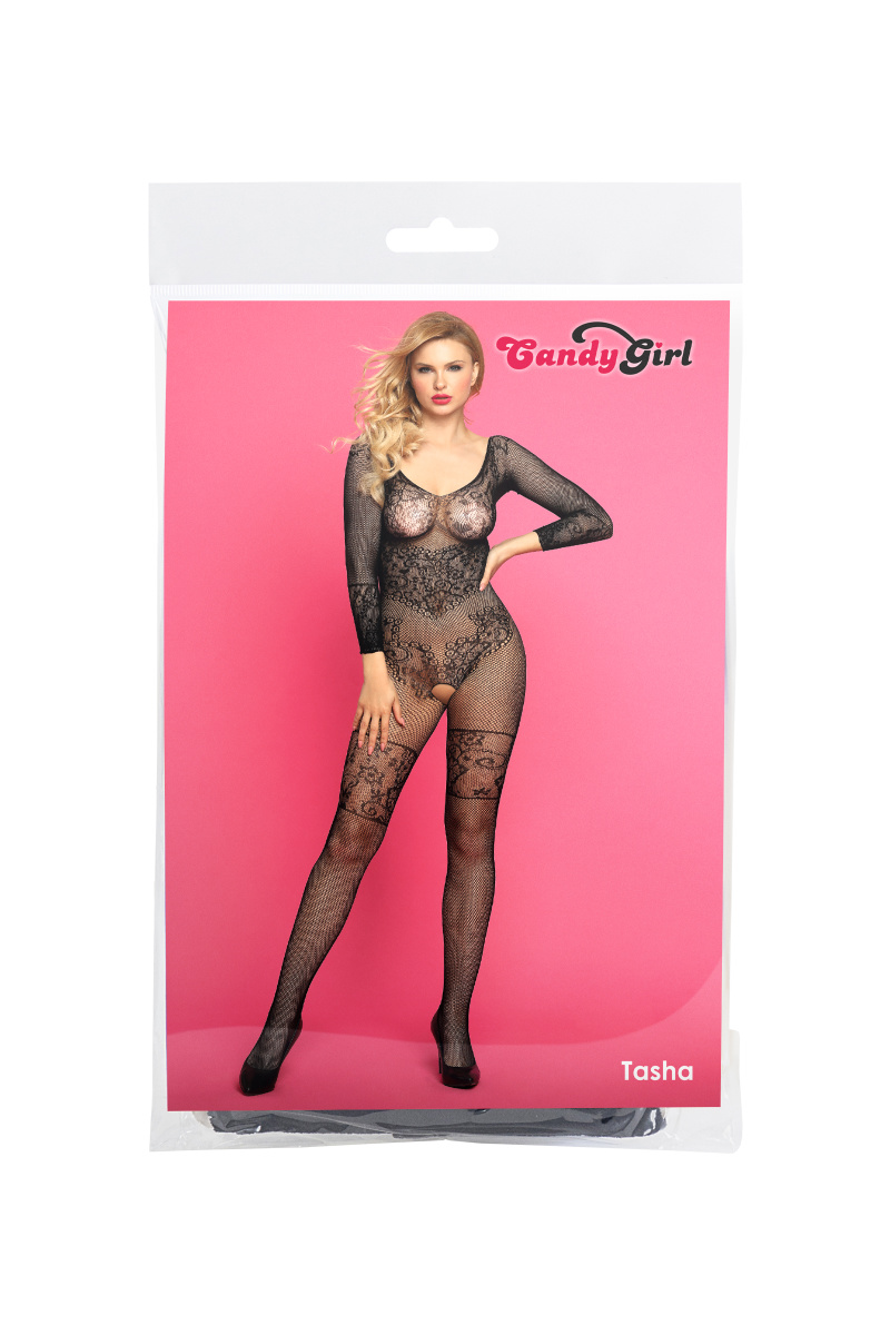 Костюм-сетка Candy Girl Tasha, черный, OS в магазине ESEXTOYS