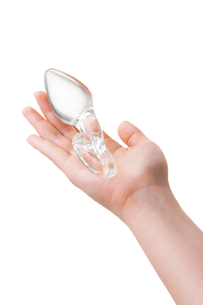 Анальная втулка Sexus Glass, стекло, прозрачная, 14,5 см, Ø 4 см в магазине ESEXTOYS