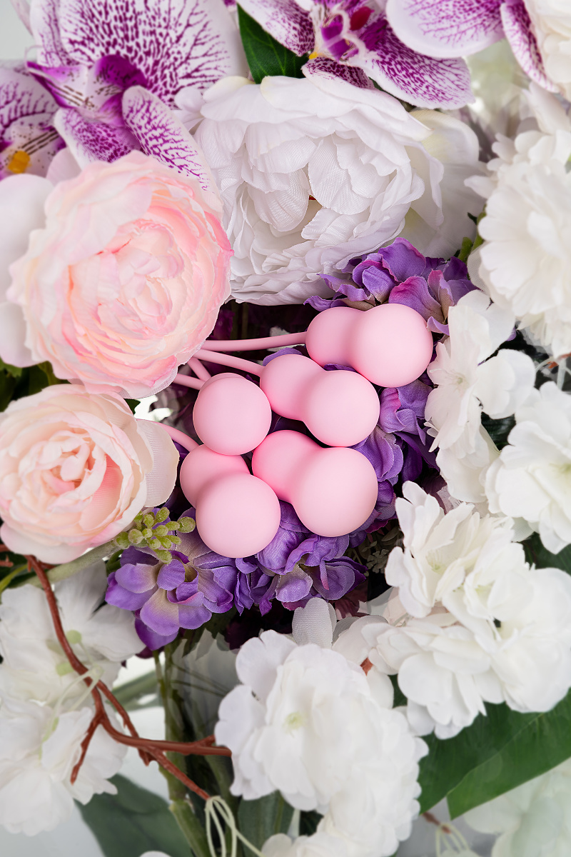 Набор вагинальных шариков Flovetta by Toyfa TULIPS, силикон, розовый, 5,3 см в магазине ESEXTOYS