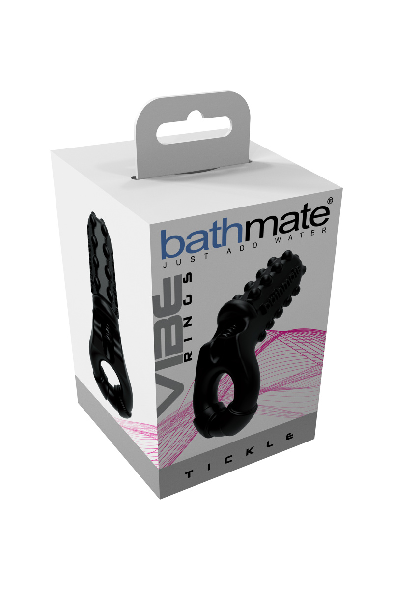Виброкольцо на пенис Bathmate Tickle, elastomex, черный, Ø5 см в магазине ESEXTOYS