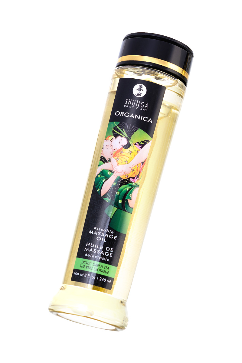 Масло для массажа Shunga Organica Exotic Green Tea, натуральное, расслабляющее, зеленый чай, 240 мл в магазине ESEXTOYS
