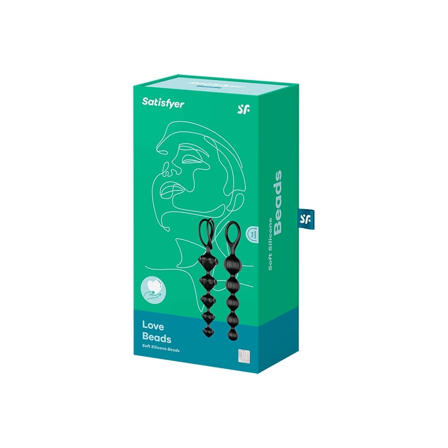 Набор анальных цепочек Satisfyer Love Beads (set of 2) - черный в магазине ESEXTOYS