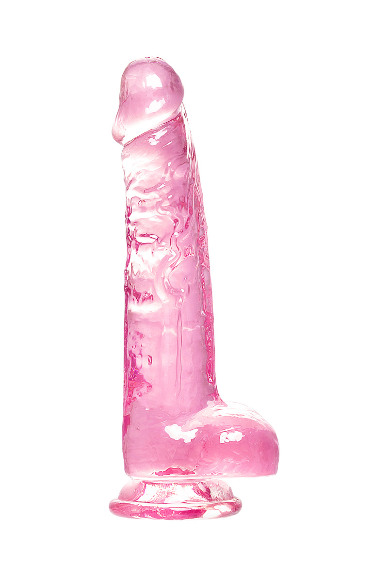 Реалистичный фаллоимитатор, TPE, розовый, 19 см в магазине ESEXTOYS