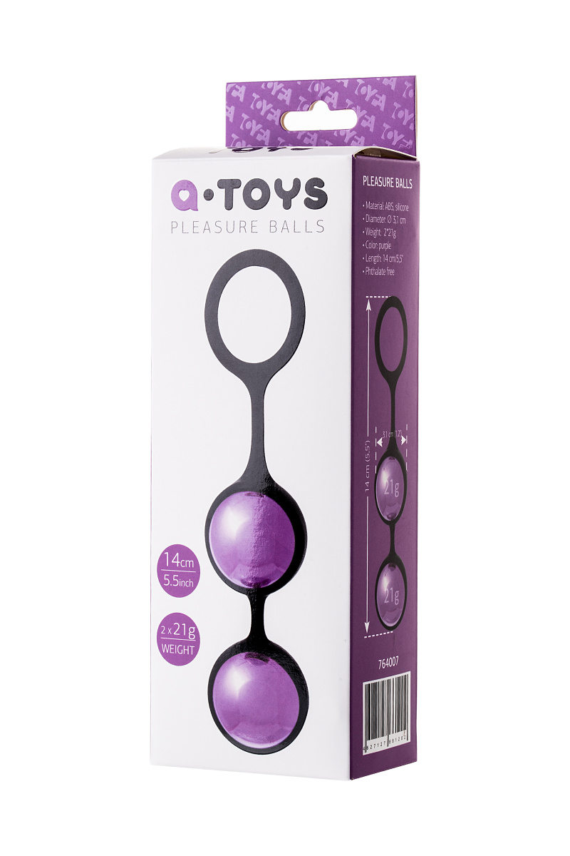 Вагинальные шарики TOYFA A-Toys Raspy, ABS пластик, фиолетовый, 14 см в магазине ESEXTOYS