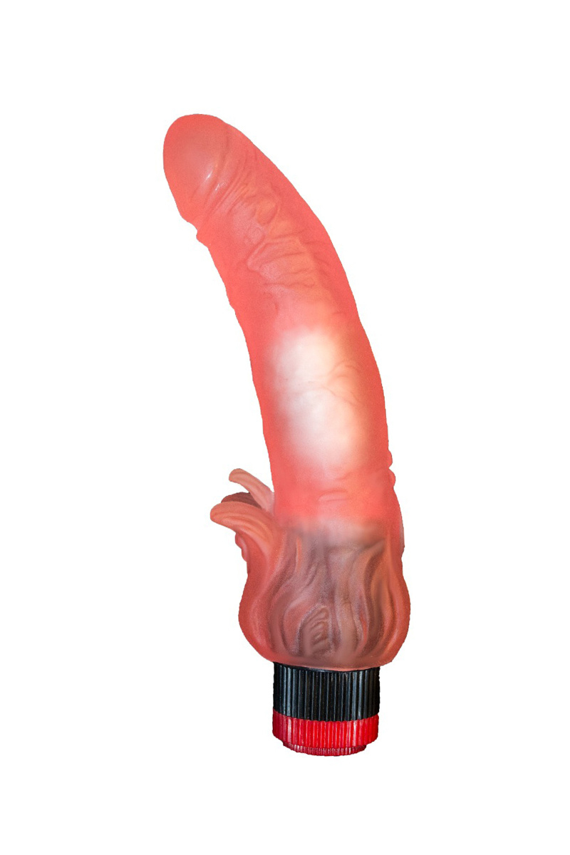 Вибромассажёр гелевый, розовый, 18,5 см в магазине ESEXTOYS