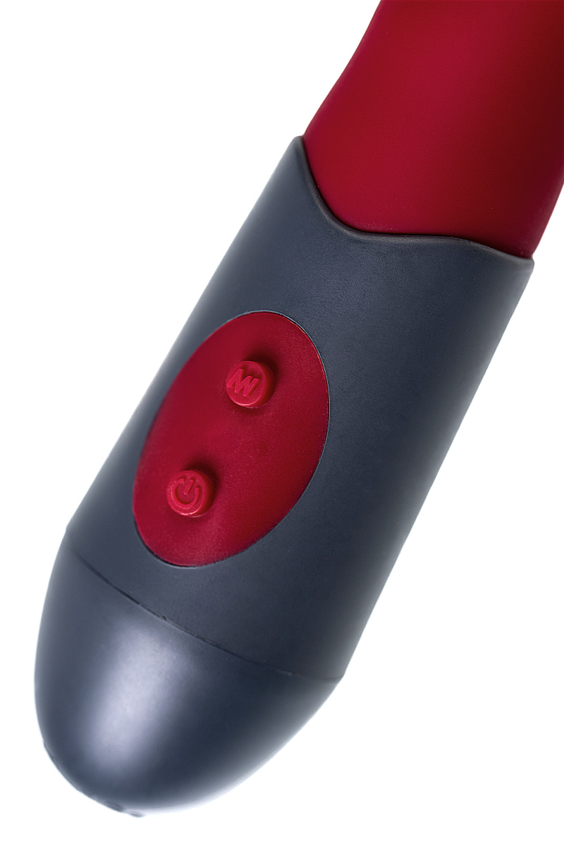 Нереалистичный вибратор, силикон, бордовый, 19,8 см в магазине ESEXTOYS