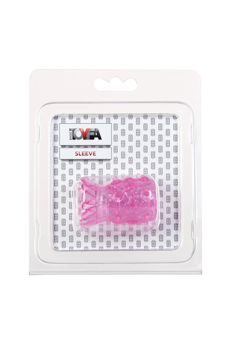 Насадка рельефная TOYFA, TPE, розовый, 5 см в магазине ESEXTOYS