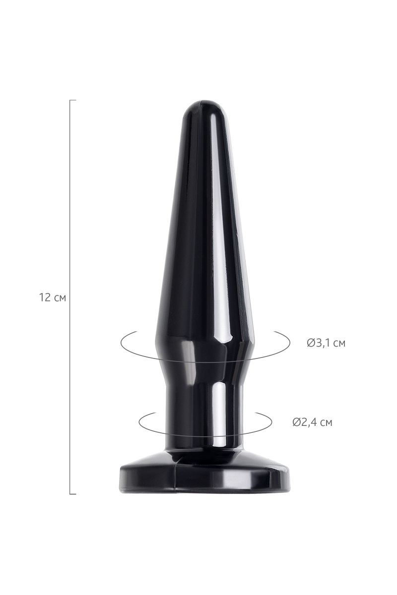 Анальная втулка TOYFA POPO Pleasure Gemini α, TPE, черная, 12,1 см в магазине ESEXTOYS