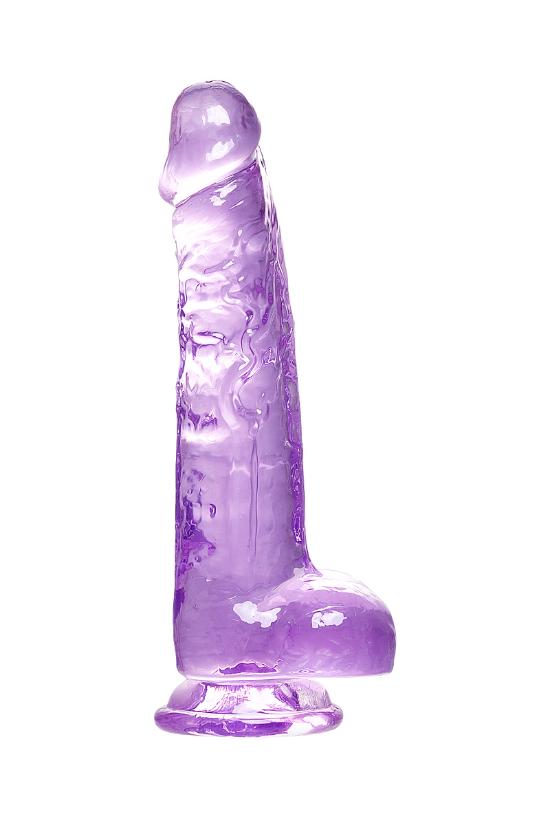 Реалистичный фаллоимитатор, TPE, фиолетовый, 21 см в магазине ESEXTOYS