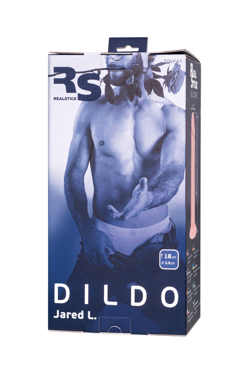 Фаллоимитатор RealStick Silicone Jared L, сайлекспан, телесный, 18 см в магазине ESEXTOYS