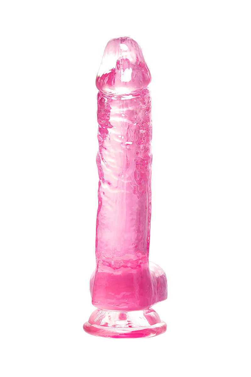 Реалистичный фаллоимитатор, TPE, розовый, 19 см в магазине ESEXTOYS