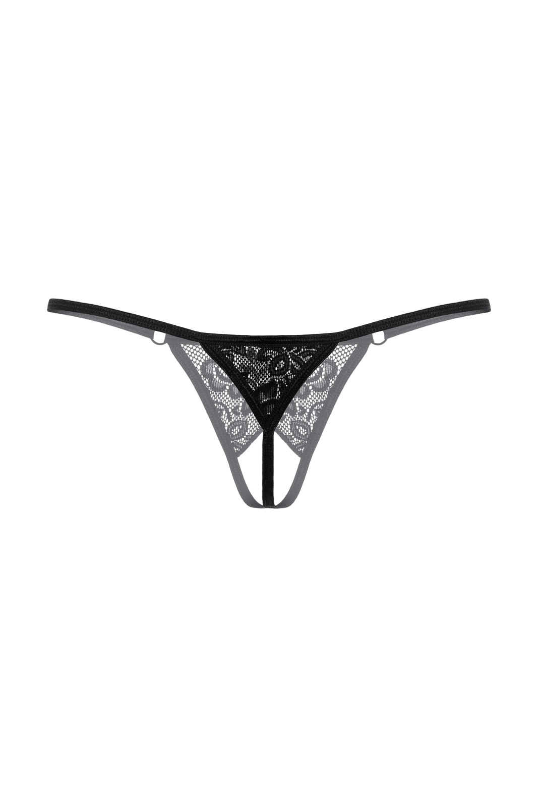Стринги с ниткой из бусин SoftLine Collection, черный, S/L в магазине ESEXTOYS