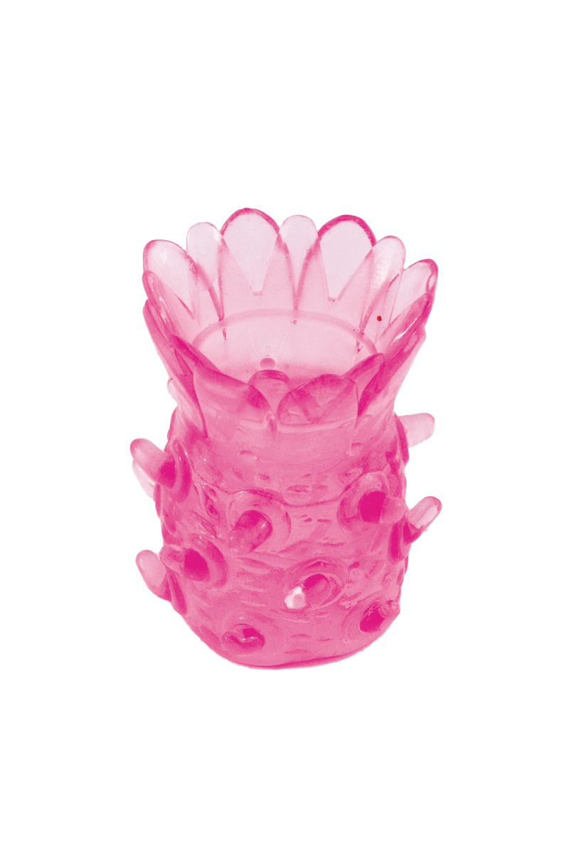 Насадка рельефная TOYFA, TPE, розовый, 5 см в магазине ESEXTOYS