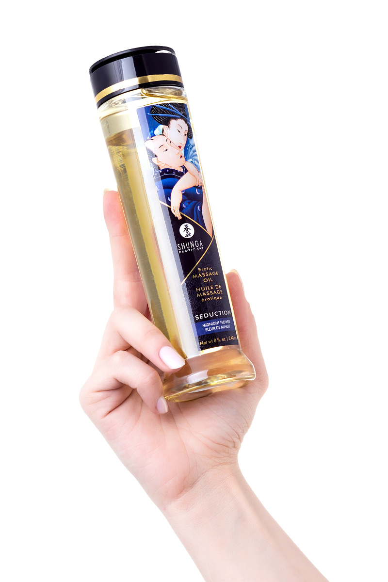 Масло для массажа Shunga Seduction «Midnight flower», возбуждающее, 240 мл в магазине ESEXTOYS