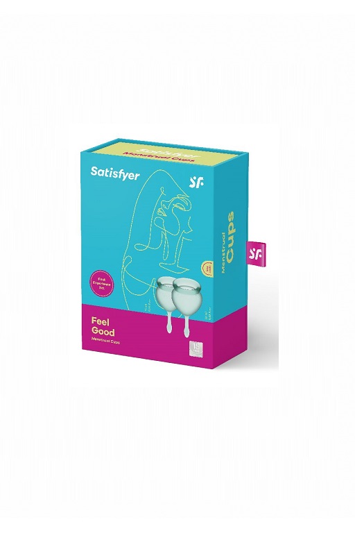 Набор менструальных чаш Satisfyer Feel good Menstrual Cup (dark green) в магазине ESEXTOYS