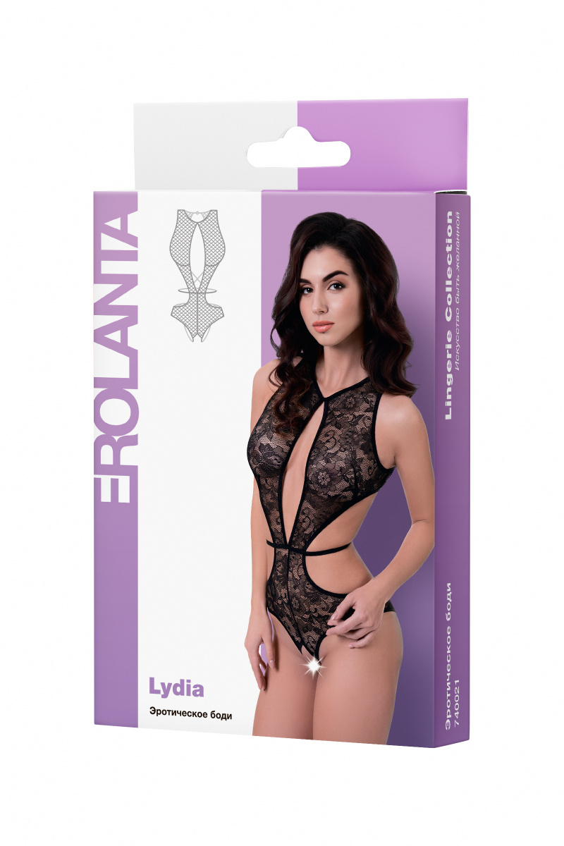 Эротическое боди Erolanta Lydia, черный (46-48) в магазине ESEXTOYS
