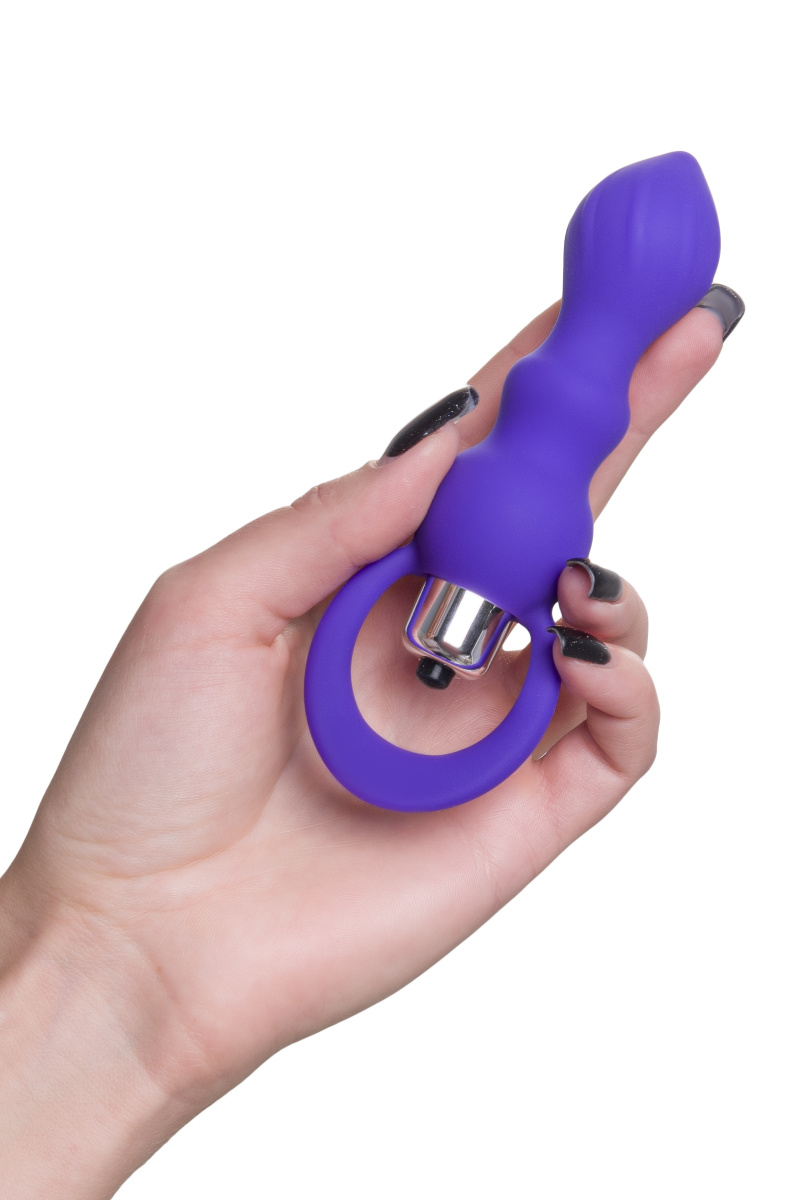 Анальная втулка ToDo by Toyfa Curvy, силикон, фиолетовая, 14 см, Ø 3,2 см в магазине ESEXTOYS