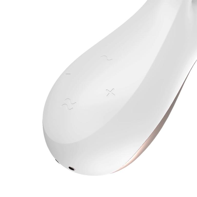 Вибромассажер Satisfyer Mono Flexс возможностью управления через приложение - белый в магазине ESEXTOYS