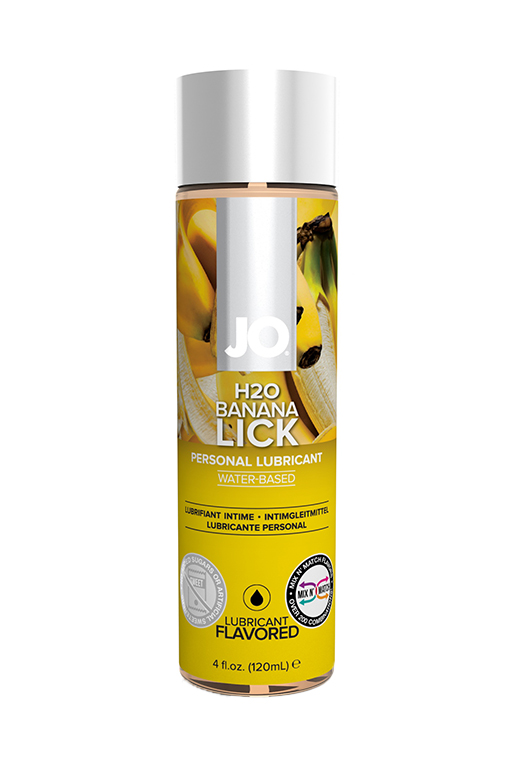 Вкусовой лубрикант "Банан" / JO Flavored Banana Lick 4 oz - 120 мл. в магазине ESEXTOYS