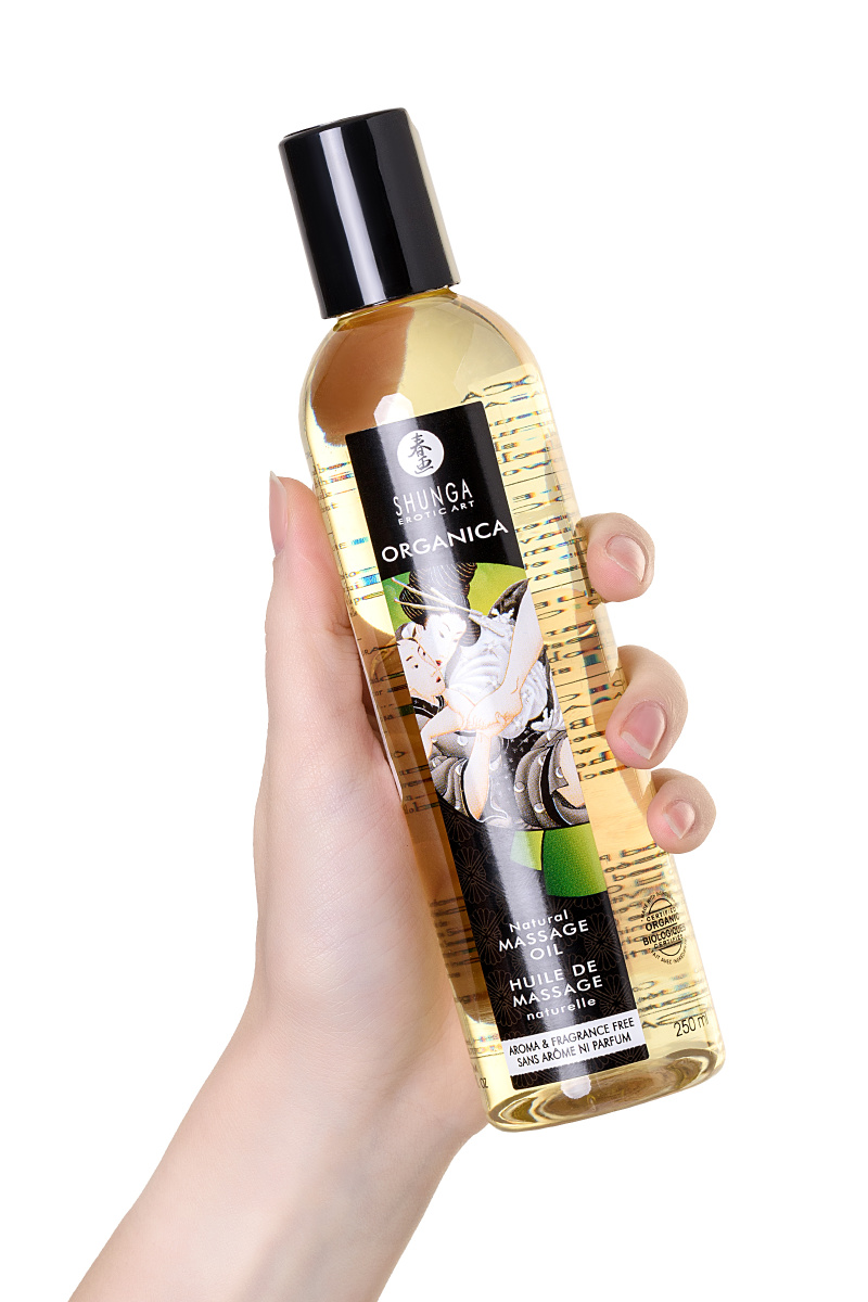 Масло для массажа Shunga Organica Aroma and Fragrance Free, возбуждающее, 240 мл в магазине ESEXTOYS