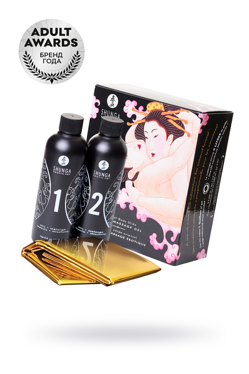 Массажный гель 2 в 1 Shunga, для скользкого секса, клубника в магазине ESEXTOYS