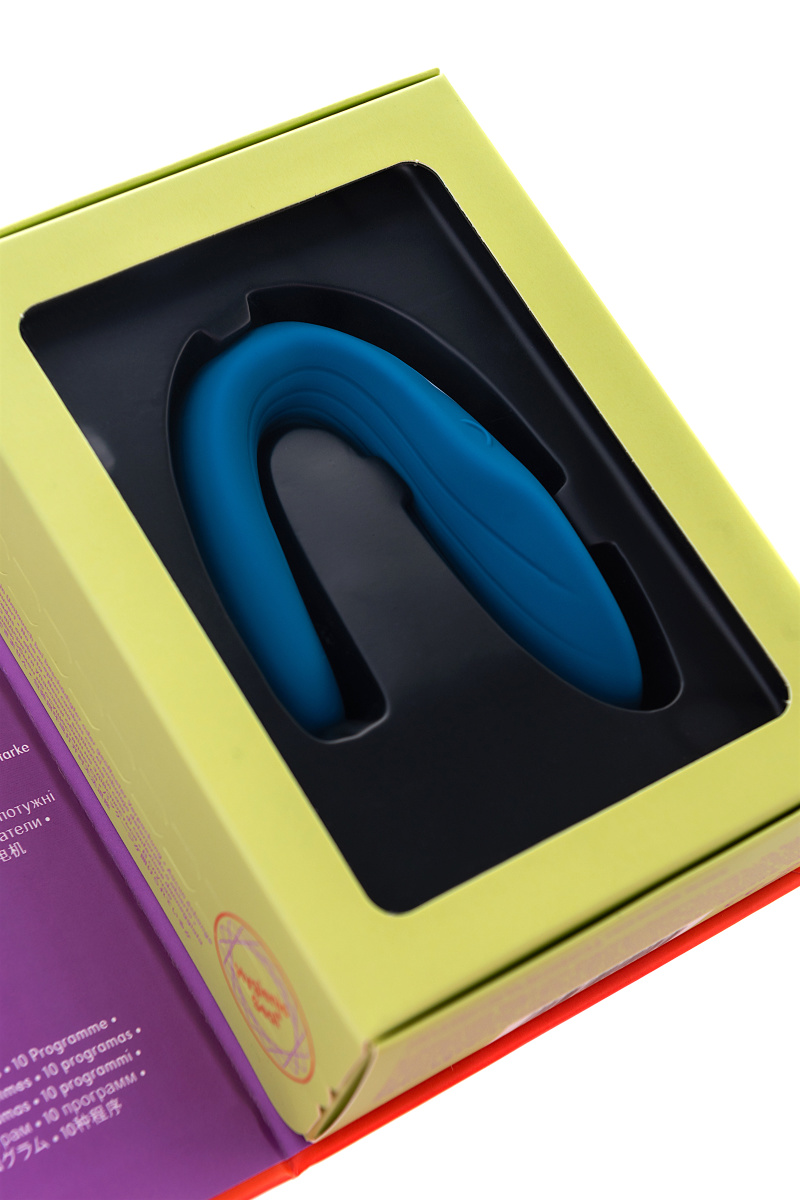Многофункциональный стимулятор для пар Satisfyer Partner Whale, силикон, голубой, 17 см. в магазине ESEXTOYS